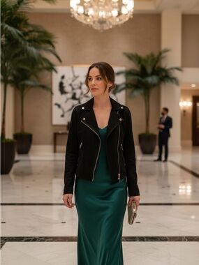 AllSaints | The Dalby Biker | Pristine Midnight Suede